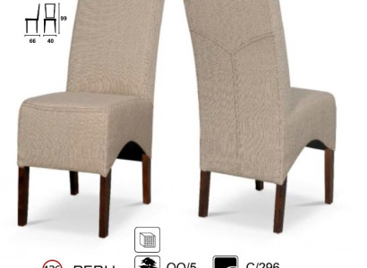 Esszimmerstuhl Peru - Stoff / Holz